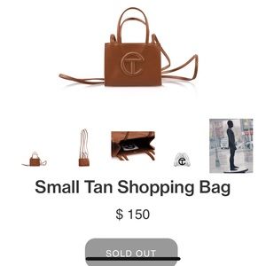 TELFAR SMALL TAN BAG